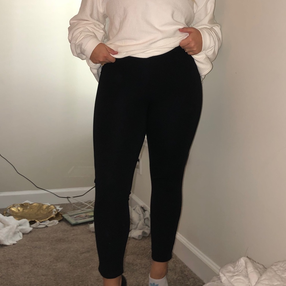 Spanx PETITE perfect black pant Ankle 4 pocket